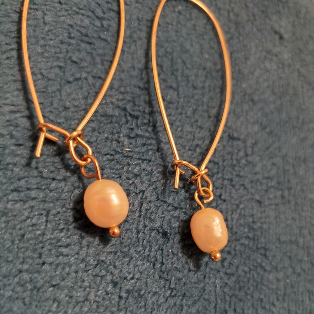 Faux Pearl Earrings